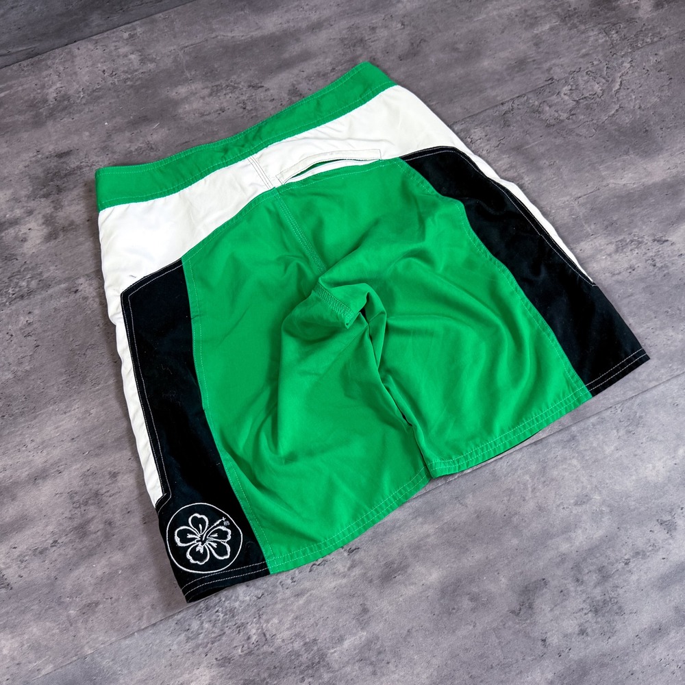 Y2K 2000's 00's R2 Andy Irons Flower Baggy Relax Fit Wide Legged Board Short